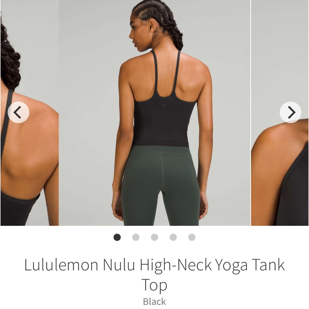 lululemon athletica Black High-Neck Yoga Tank Top